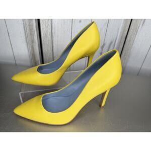 Shoes of Prey Yellow Teal Heels Women’s Stiletto Pumps Size 7